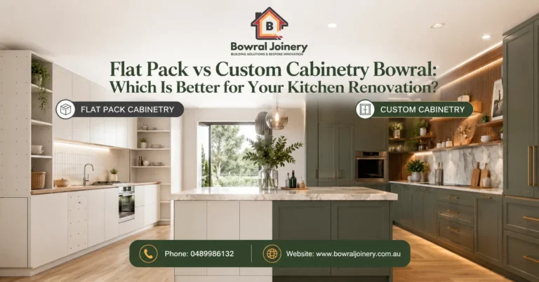 flat pack vs custom cabinetry Bowral